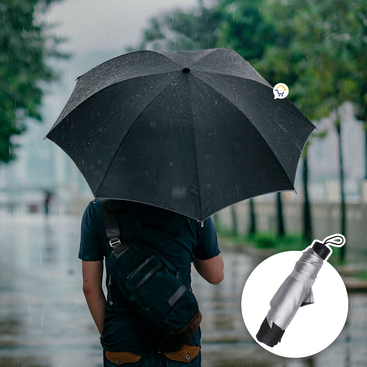 Miniatura 4 de Sombrilla Anti-Viento Paraguas F156